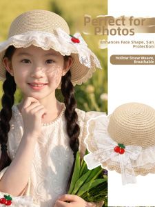 ENEN | Breathable Sun-Protection Straw Hat For Girls