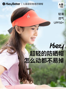หมวกกันแดด HeyBetter สำหรับเด็ก ฤดูร้อน ปี 2024 หมวกกันแดดกลางแจ้ง ป้องกันแสงแดด หมวกกันแดดกันฝนระบายอากาศได้ดี หมวกกันแดดแบบสวมหัวสำหรับเด็กชายและเด็กหญิง