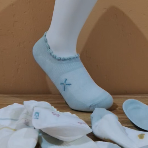 S22D 5Pasang Kaus Kaki Wanita Remaja Dewasa Hidden Flat Shoes Kaos Kaki Pendek Invisible Import