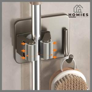 GANTUNGAN SAPU PEL / HOOK HOLDER STAINLESS SERBAGUNA