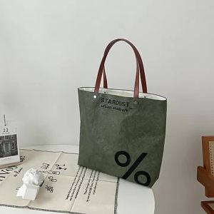Bufan Liangpin / Tyvek Tote Bag R Large Capacity Shoulder Handbag Commuter Bag School Bag for College Students