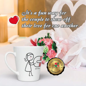 " Unlock the Magic Law of Attraction " Custom Name Couple Mug Set (2pcs) - Priceless Wedding & Anniversary Memories of Joy