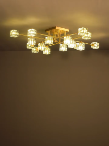 Crystal Ceiling Light LED Modern Artistic Design Living Room Home Lighting for House Decoration