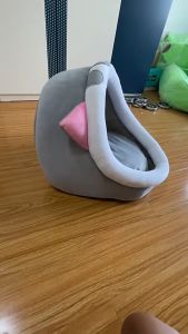 COD ที่นอนสัตว์เลี้ยง ที่นอนแมว เบาะโดมที่นอนแมวแบบกึ่งปิด, นอนสบา ยนุ่มนิ่ม S/M/L