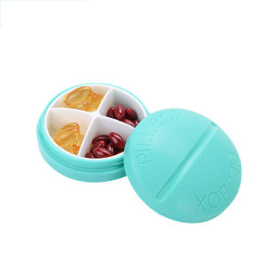 Portable Mini Sealed Travel Size Medicine Box Convenient Carry-On Week-long Organizer Large Capacity Divided Compartment Organizer