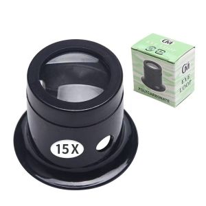 10X/15X Headband Magnifier for Watch Repair & Jewelry Making. Hands-Free Loupe with Adjustable Headstrap Metallic Finish