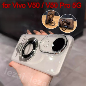 Shockproof Casing Vivo Y39 Y29 Y19s Y28 Y18 Y200 Y100 Y36 Y04 Y29s Case with Holder Clear Luxury Aesthetic Thickened Air Cushion Anti-Fall