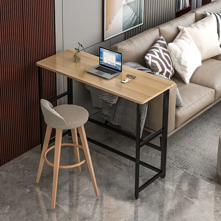 Foldable Bar Table Home Use Small Apartment High Foot Table Simple ...