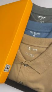 Áo thun nam cổ bẻ classic thêu vai thêu túi vải thun mềm đẹp ATK7