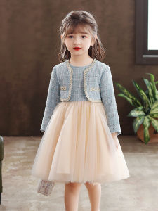 Elegant Childrens Dresses for Girls Autumn and Spring New Fashion