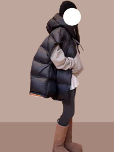 Korean Style plus Size Loose Thickened down Cotton Vest Womens 2025 New Autumn Winter Lightweight Warm Shoulder Bared Vest