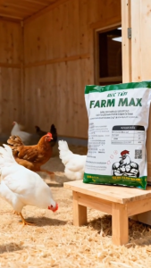 FARM MAX 500g Chicken Coop Cleaner Powder – Mite Tick & Lice Control Poultry Deodorizer & Odor Control