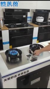 Bếp Gas Lật 10 Đầu Đốt Hiệu OLEYIN A31 Tích Hợp Hẹn Giờ Cảm Biến Tự Ngắt Gas Khóa An Toàn Thông Minh