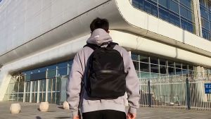 Techdoo Tas Ransel Pria Tas Sekolah Laptop Tas Traveling Outdoor Tas Kerja Sekolah Trendy Tas Punggung Besar TR417