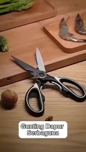 Gunting Ajaib Stainless Gagang Plastik Tebal Gunting Besar Gunting Dapur Gunting Tajam Serbaguna