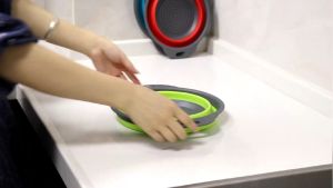 Silicone Collapsible Colander Bowls (Drain Basket)