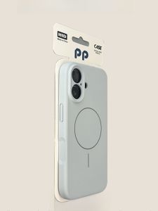 MENGKE.CASE | Shatter-resistant Magnetic Cloud Cyan Liquid Silicone Phone Case