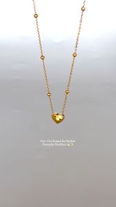 HB Jewelry PENELOPE Mini Heart Pendant Chain Necklace Fashion Accessories XL00213