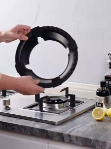 ไม่เป็นสนิม กันลม ร้อนเร็ว ฝาครอบเตาแก๊สกันลมประหยัดพลังงาน ที่ครอบเตาแก๊ส ฝาครอบบังลม(4ขา) บังลมเตาแก๊ส สแตนเลสบังลม