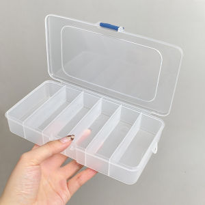 Dustproof Storage Box Beauty Hair Tool Storage Box Jewelry Organizer Multi-Functional Hair Accessory Portable Dividing Box
