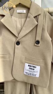 Set Bộ vest bé trai Bộ comle cho bé 1-7 tuổi chữ ROSTORY hàng thiết kế cao cấp kiểu dáng thanh lịch thời trang