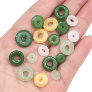 10ชิ้นสีหยกกลมปลอดภัยปุ่มแก้วลูกปัดหลวมสำหรับสร้อยข้อมือแฮนด์เมดสร้อยคอเครื่องประดับทำเครื่องเพชรพวงกุญแจ