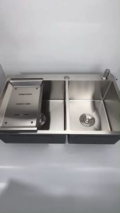 ซิงค์ ซิงค์ล้างจาน อ่างล้างจาน ซิงค์สแตนเลส อ่างล้างจาน ซิงค์ล้างจานสแตนเลส ซิงค์สแตนเลส 304 Kitchen sink stainless steelsink 304 FS214RH