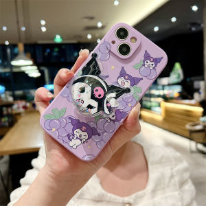 Cute Grape Kuroko Phone Case for OPPO Reno8 pro New Model Reno7 6 5 Girls Heart Lovely Reno3 Cheerful Version Cartoon Melody Anti-Fall Reno4 Best Friend Style Protection Cover