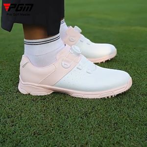 PGM Ladies Golf Shoes for Women Waterproof Spikes Anti Sideslip Microfiber Skin Sneakers Casual Shoes XZ298