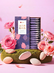 EFUTON TEA | Imported Premium Red Multi-petal Rose Dried Flower Tea Blend With Lemons and White Plum Blossom