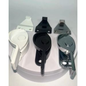 DOORMAX SD Slim Half Moon Lock for Sliding Door (Brown/White)