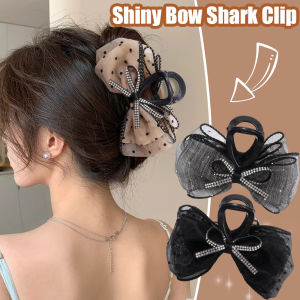 【♡Lovely girls house♡】Bow Knot Hair Clip for Women Girl Large Back Head Hair Claw Hairpin Fashion Hair Accessories