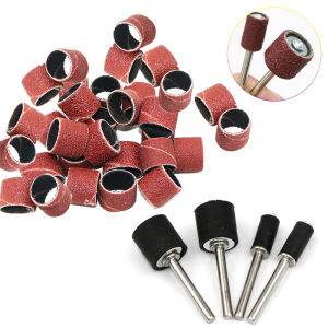 54 ชิ้นเฉพาะขัดหัวขัดกระดาษทรายวงกลมทรายวงกลมสําหรับนิวเคลียร์แกะสลักไม้โลหะพลาสติกหยก