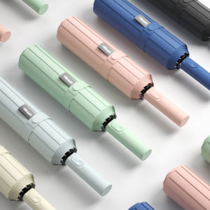 48 ซี่ ร่มทนลม สำหรับผู้หญิง กระบวนการกันแดดแบบพับเก็บ ร่มลมร่มกันแดดรังสียูวีที่บังแดด 12 ชิ้น