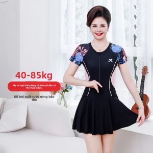 XTEP | Bộ Đồ Bơi Dài Tùng Xếp Giúp Gọn Bụng