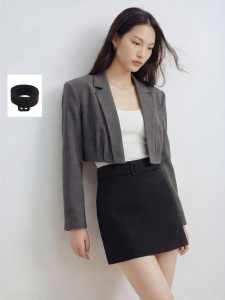 Vero Moda | New Summer 2026 Stylish Waist Belted A-Line Short Skirt