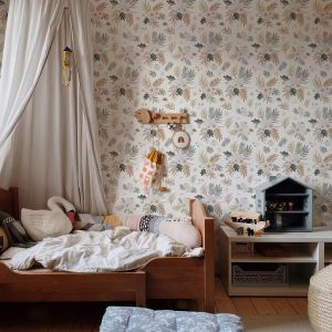 วอลล์เปเปอร์ปรับปรุงดอกไม้สดพีวีซีมีกาวในตัว Boho