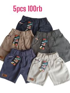 [PAKET 5 PCS] ELLO PANTS | Celana Chinos Pendek Anak Laki Laki Usia 1-8 Tahun Bahan Katun Drill Premium