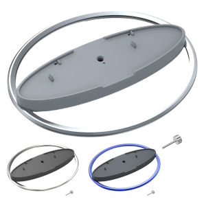 Metal Vertical Stand Vertical Stand Holder Anti-Slip Base Holder Base Stand Replacement for Pro/ Slim/ Console
