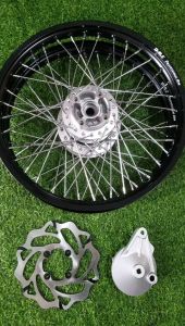 Bánh Căm Dành Cho HONDA WAVE FUTURE LED Thắng Đĩa Trước FULL Đầy Đủ Đùm Màu Bạc Căm Mạ CROM Niềng Thái SIZE 1.4 1.4 HTH30 MSP 2064