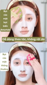 Bọt Rửa Mặt Amortals Làm Sạch Sâu Dễ Dàng Làm Sạch Các Loại Bụi Bẩn Nở To Khi Gặp Nước Dịu Nhẹ Cho Mọi Loại Da