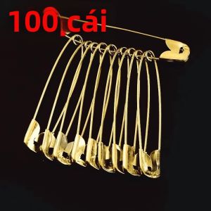 Gói Hàng Lớn Ghim An Toàn Vàng/bạc 6-12MM Kẹp Kim Loại Dùng Cho Đồ May Vá Tự Làm Phụ Kiện Ghim Cài Áo 50/100/150 Cái