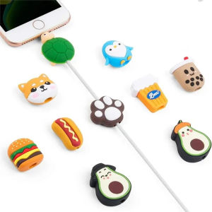 1/4Pc Useful Charger Plug Protective For iPhone USB Cable Protector Cable Cord Case Winder Cover Data Line Bite