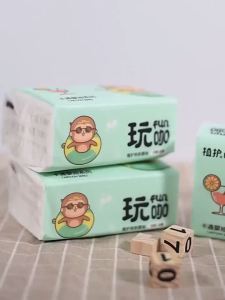 Face Tissue Cartoon High Quality 4ply Cleaning Paper Facial Tisu