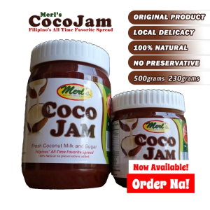 Merls Coco Jam Original | Mindoro Native Delicacy Coconut Spread | Filipino Palaman Bread Spread | Pasalubong | 230g / 500g