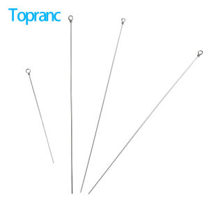 Topranc 60Pcs Fishing Tackle Fishing Swivel Snap Brass Rig Clip Rolling Swivel Brass Long Pole Swivel