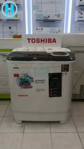 TOSHIBA เครื่องซักผ้า2ถัง เครื่องซักผ้าถังคู่ เครื่องซักผ้าโตชิบา เครื่องซักผ้า7.5 กิโลกรัม รุ่นใหม่ VH-H85MT ราคาถูก รับประกันศูนย์ 5 ปี จัดส่งทั่วไทย เก็บเงินปลายทาง