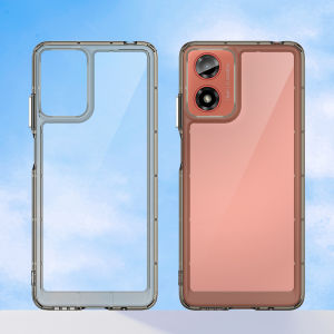 EUCAGR Chống Sốc Trong Suốt Nắp Lưng Trong Suốt Capas Khung Chống Sốc Cho Motorola Moto G04 G04S G24 Power E14 - Vỏ Bảo Vệ Chống Trầy Xước