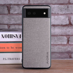 Case for Google Pixel 6 Textile Leather Fashion Soft TPU Hard PC 3 in1 material for Pixel 6 Case funda Coqua