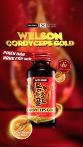 [2Hộp] Nước Uống Đông Trùng Hạ Thảo Welson Cordyceps Gold [2Hộp x10cx75ml]